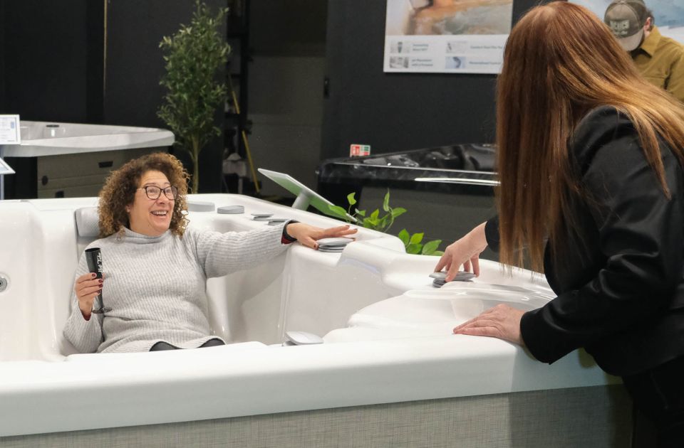 hot tub showroom